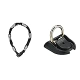 ABUS Kettenschloss Granit CityChain XPlus 1060/140 – ABUS-Sicherheitslevel 15 – 140 cm & Wand- und Bodenanker Granit WBA 100 - Sicherung für Fahrrad und Motorrad - Befestigungsanker aus Sp