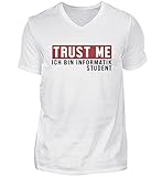 Verwaltungsinformatiker V-Ausschnitt T-Shirt | Wirtschaftsinformatiker Herren V-Neck S