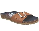 Pepe Jeans London Womens OBAN Flap Sandal, 879COGNAC, 40 EU