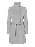 VERO MODA Damen Vmtwodope Belt 3/4 Wool Jacket Ga Noos Jacke, Light Grey Melange, L EU