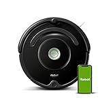 iRobot Roomba 671 WLAN Saugroboter, Dirt Detect Technologie, 3-stufiges Reinigungssystem, Reinigungsprogrammierung per App, Staubsauger Roboter, ideal für Tierhaare, Teppiche und Hartböden, schw