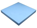 Heiro Schaumstoffplatte Blau 50x50cm Schaumstoff Kissen Schaumstoffpolster - extra formstabil - 5cm dick