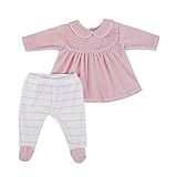 Baby-Strampler für Neugeborene, 2 Stück, 0-3 Monate, Chenille, weiß, rosa, bestickt, Rosa, 62
