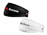 We Keep You Motivated, Motivierendes Stirnband, getragen von professionellen Athleten, Unisex, motivierende Geschenke, wendbare Schweißbänder perfekt für Fitnessstudio, Sport, Leben und Arb