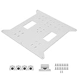 Heißbett-Aluminiumplatte + SC8UU-Schieber, Heißbett-Stützplatte Verbesserte Aluminiumplatte Einfaches Design Geringe Reibung für Duplikator für 3D-Druck