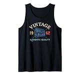 60 Years Old 1962 Vintage 60th Birthday Idea Herren Damen Tank Top