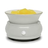 Bobolyn Duftwachs-Brenner, elektrisch, Duftlampe, Duftkerze, Duftschmelzer, für Zuhause, Büro, Schlafzimmer, Wohnzimmer, Dekor (Whitesmoke)