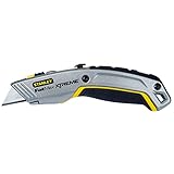 Stanley Fatmax 2 in 1 Messer PRO 0-10-798 (mit einziehbarer Klinge, 180 mm Länge, vielseitige Einsatzmöglichkeiten durch zwei Klingen (Haken- und Trapezklinge), robustes Zinkdruckgehäuse)