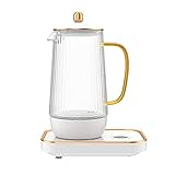 ZWMG Wasserkocher, 80. 0ML Home Elektrische Wasserkocher Glas Gesundheit Erhaltungstopf Automatische Mini-Teekanne Kochmaschine Multi Herd Trockengehschutz, für Tee &