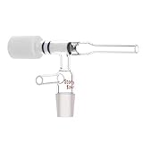 StonyLab Glas Flow Control Adapter, Chromatographie Flow Control Adapter mit 24/40 für Flash-Chromatographie-S