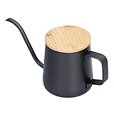 Übergießkanne, Kaffeekanne BPA-frei herausnehmbarer Filter Edelstahl + PTFE für Coffee Shop für Zuhause für B