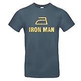 RaketeBerlin Herren T-Shirt | Motiv'IRON MAN' | FairWear zertifiziert | 100% Baumwolle | Größen S-2XL | casual | normal | rundhals | verschiedene Farb