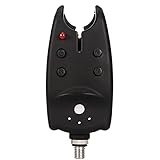 Fishing bite alert, Fishing Bite Alarm Tackle Bite Alert Carp Bite Alarm Fishing Bite Indicator Alert Bell Illuminated for Fishing Black