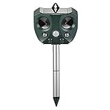 UTING Ultraschall Tierbekämpfung, Tierabwehr, wasserdichte Abwehrmittel, Katzenschreck im Freien für Bauernhof, Garten, Grasland Haustiervertreib