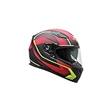 Vega Helmets Unisex-Erwachsene 60030-037 RS1 Integralhelm Slinger Graphic, rot, 3X-Larg