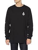 Volcom Herren T-Shirt Iconic Stone L/S, schwarz, M