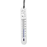 Lantelme Teichthermometer sinkend mit Schnur für Fischzucht Koi Fisch Garten Teich Koizucht analog Thermometer 4502