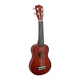 GFDDZ Sopran Ukulele 21 Zoll für Kinder Anfänger UkuleleStarter Kit mit Nylon Saiten, Design de Couleur U