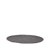 LABEL51 Teppich gestrickt - Anthrazit - Baumwolle - 150x150 cm| BxHxT (cm):150x0,5x150