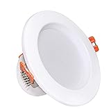 BEXDL Innenlicht Moderne Energiesparung LED Eingebettetes Downlight, weißes Aluminium eingebettetes Downlight, LED -Decke-Flachlampen, Gitter-Panel-Deckenleuchten Luce del Garag