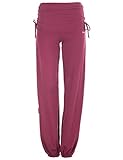 Winshape Damen Trainingshose WH1 Fitness Freizeit Sport Yoga Pilates, Berry/Love, M