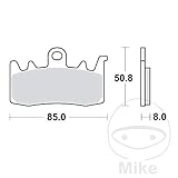 TRW Lucas Bremsbeläge Sintermetall MCB856SRT 85x50,8x8