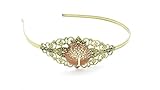 schmuck-stadt Schmetterlingsbaum Motiv Cabochon Haarreif Bronze-Farben Baum Schmetterling