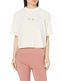 PUMA Damen TRAIN FIRST MILE MOCK NECK TEE T-shirt, Eggnog, XS