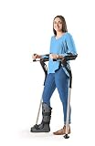 Unterarmgehstützen - (1 Paar) Freihändige Gehstützen, ergonomisch, Gehstützen für Erwachsene (4’11”- 6’8”) Verstellbare Gehstützen, Mobilitätshilfe bei Verletzungen/Behinderungen/Ältere (Schwarz)