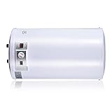 50L Durchlauferhitzer, Elektronischer Gesteuerter Durchlauferhitzer, Flacher Warmwasserspeicher 2,0 kW, Digitale Steuerung, Warmwasserbereiter für Haus und Küche, Weiß