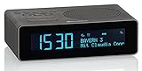 Roadstar CLR-290D+ DAB+ Radiowecker mit LCD-Display, Zwei Weckzeiten, digitaler Radio-Tuner, USB-Anschluss, Kopfhörer-Anschluss, 40 Senderspeicher, schw