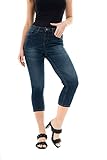 UC Ex High Street Damen Capri-Jeans, Übergröße, Sommerkleidung Gr. 44, b