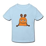Spreadshirt Die Sendung mit der Maus Maus Lächeln Kinder Bio-T-Shirt, 98-104, Hellb