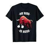 Lustiger Rodeo Bull Riding Cowboy Herren Damen Jungen Mädchen Kinder T-S