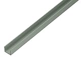 GAH-Alberts 485610 U-Profil | speziell für 19 mm starke Spanplatten | Aluminium, silberfarbig eloxiert | 1000 x 22 x 15