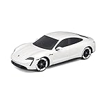 Maisto Tech R/C Porsche Taycan: Ferngesteuertes Auto im Maßstab 1: 24, 2,4 GHz, mit Pistolengriff-Steuerung, ab 5 Jahren, 20 cm, weiß (582339)