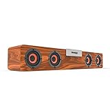 FURUIWUFENG soundbar Tragbarer Lautsprecher Wireless Bluetooth-kompatibler Desktop Holzlautsprecher Musik-Soundbar-Unterstützung Tf. Karte AUX. Freisprecheinrichtung for TV. pc Lautsp