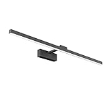 Klighten LED Spiegelleuchte 24W Bilderleuchte 180° Einstellbar Badlampe Wandbeleuchtung Wasserdicht IP44 Kaltes Weiß 5500K, Schw