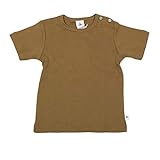 Leela Cotton Jungen met korte mouwen, gember T Shirt, Ingwer, 98-104 EU