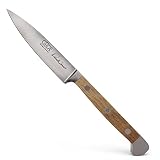 GÜDE Solingen - Spickmesser geschmiedet, 8 cm, Fasseichenholz, ALPHA FASSEICHE, Office Messer, Doppelkropf, Handmade Germany