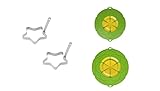 Kochblume im Set Überkochschutz für Töpfe und Pfannen Größe M und XL Limette und 2er Set Setzei S