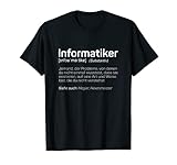 Herren Informatiker Definition - Programmierer Geschenk IT Nerd T-S