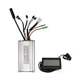 RiToEasysports 22A 36V 48V 550W Elektrofahrrad Brushless Motor Controller Kit mit LCD Display,130X Thumb Throttle,8C PAS Sensor Kit für Elek