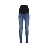 2HEARTS Umstands-Jeans Jeggins, Lange Hose für Damen, Umstandsmode, hoher Bund, Leggings, Länge 32, Baumwoll-Mix, B