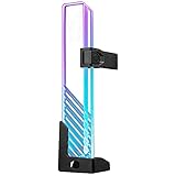 Cooler Master MasterAccessory ARGB GPU Halterung - Verhindert das Durchhängen der Grafikkarten, Gehärtetes Glas mit ARGB Beleuchtung, Magnetische Basis, Einfache I