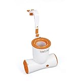 Bestway Flowclear Skimatic, 2-in-1 Filterpumpe und Einhängeskimmer 3.974 l/h für Gartenpools, schlauchlose Poolreinigung inklusive Filterk