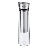 Westmark Wasserkaraffe mit Infuser/Fruchteinsatz, Füllvolumen: 1 Liter, Glas, Mit Edelstahldeckel, 62952260