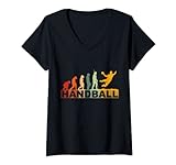 Damen Handball - Sport und Ballsport T-Shirt mit V
