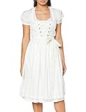 Pezzo D'oro Designer Hochzeitsdirndl Festtagsdirndl Brautdirndl, Farbe Ivory (38)