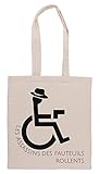 Luxogo Infinite Jest - Les Assassins des Fauteuils Rollents Einkaufstasche Groceries Beige Shopping Bag